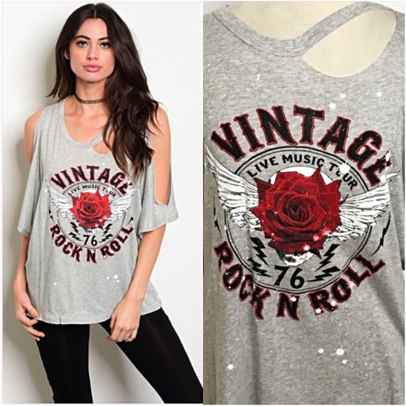 Tops - 🎵RESTOCKED🎵 Vintage Rock Distressed Tee SM